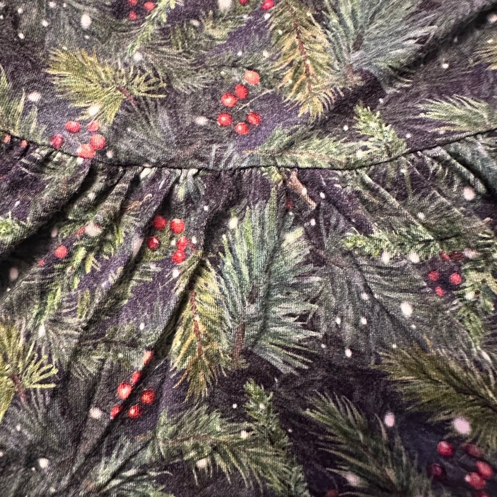 Little Crowns & Capes 6-12M Bamboo Holiday Dress Bodysuit - Picture 3 of 3